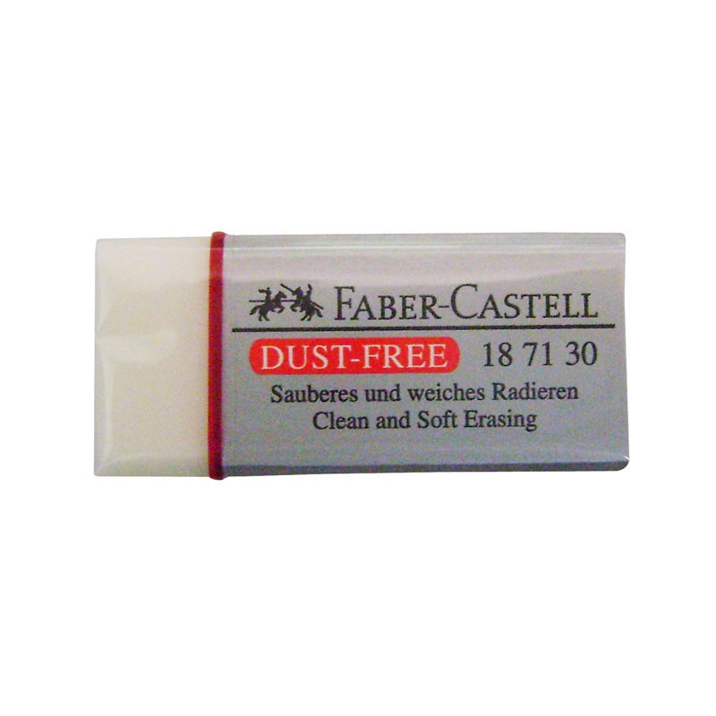 Dust-free eraser, white
